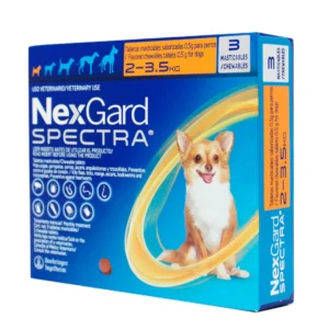 nexgard spectra perro ex chico 3 tab desparasitante masticable